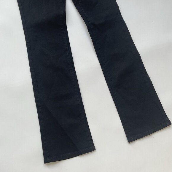 Guess Women’s Mid Rise Boot Cut Jeans In Black Denim Size 27 - Picture 3 of 10